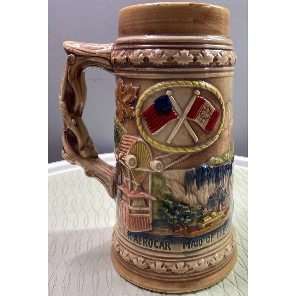 VTG NIAGARA FALLS CANADA - RAINBOW BRIDGE BEER‎ STEIN BREWERIANA COLLECTORS